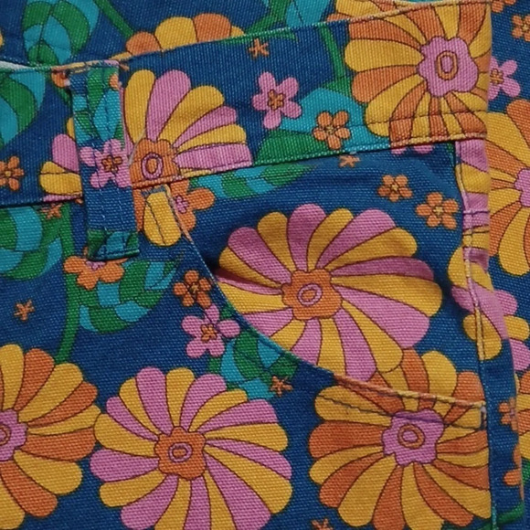 Rodeo Crowns Vintage 1960's Psychedelic floral pants - Picture 3 of 9